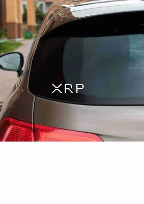 $4.80 • Buy XRP RIPPLE DECAL 200x 60mm CRYPTO CURRENCY Sticker Car Window Laptop Pc Books AU
