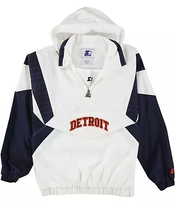 STARTER Mens Detroit Tigers Anorak Jacket White Large (Regular) • $124.95