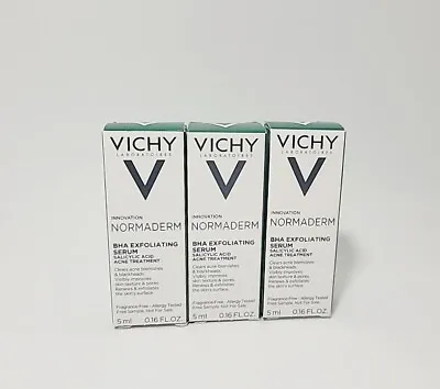 3X Vichy Normaderm BHA Exfoliating Serum 0.17 Oz/ 5 ML Each EXP 10/2025 • $10.90