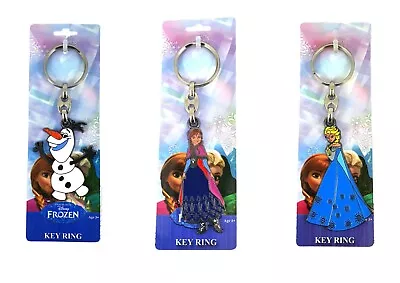 Disney Frozen Anna Elsa Or Olaf Die Cast Metal & Acrylic Keyring Bag Charm • £3.36