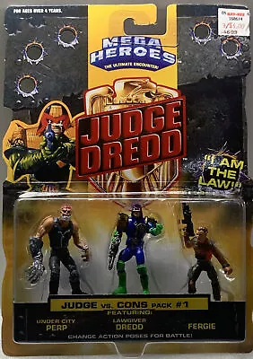 Mega Heroes Ultimate Encounter: Judge Dredd - JUDGE Vs. CONS Great Gift Idea • $19.75