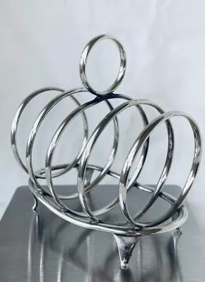 Antique Solid Sterling Silver Toast Rack Mappin & Webb 1912  • $113.60