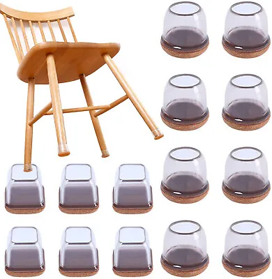Upgraded Floor Protectors Felt For Hardwood Cover Ruby Slider Silicone Chair Leg • $13.99