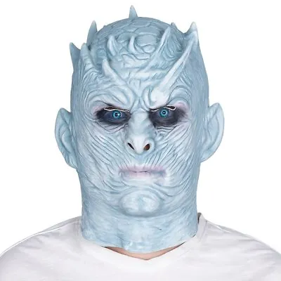 White Walker Mask Game Of Thrones Halloween Zombie NIGHT'S KING Cosplay Costume • £9.99