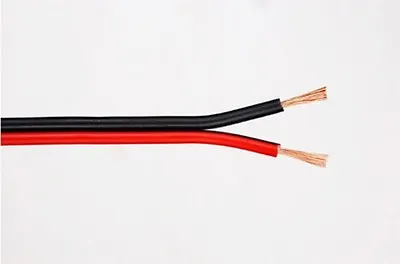 10m Red & Black 2 X 0.35mm HiFi Home Car Audio Loudspeaker Speaker Cable Wire • £3.99