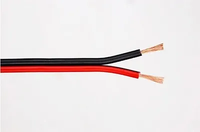 5m Red & Black 2 X 0.35mm HiFi Home Car Audio Loudspeaker Speaker Cable Wire • £2.99