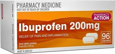 96x Tablets Ibuprofen 200mg (Pharmacy Action Quality Generic Alternate) • $10.99
