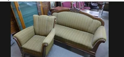 Beidermeier Sofa And Armchair Suite • £375