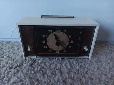 Vintage Sunbeam 428A Series Electric Bedside Clock ~ Testes & Works • $16