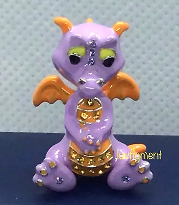 Disney Arribas Figment Mini Figurine Enamel W/ Crystals Jeweled 7/8” New In Box • $93