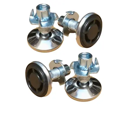 Furniture Feet Height Adjustable Levelling Feet Chrome M6 M8 M10 With Insert Nut • £5.70