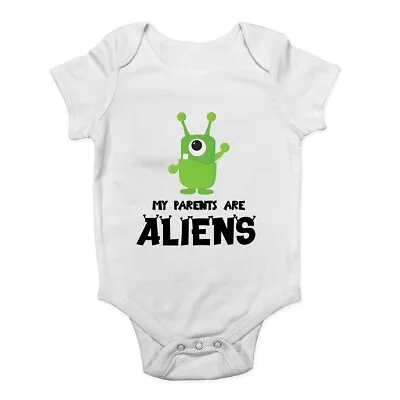 My Parents Are Aliens Baby Grow Vest Bodysuit Boys Girls • £5.99