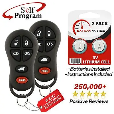 2 For 2001 2002 2003 Chrysler Town And Country Keyless Entry Remote Key Fob • $17.95