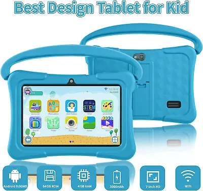 64GB Android 9.1 7''  Kids Google Tablet PC Dual Camera Quad-core Bundle Case  • $53.90