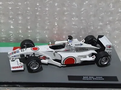 1:43 Scale Formula 1  BAR 002 Jacques Villeneuve 2000 F1 • £6.50