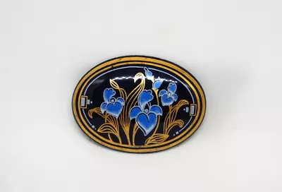 Vintage Brooch Michaela Frey Jewellery Signed Branded Enamel Austrian Floral • $20.99