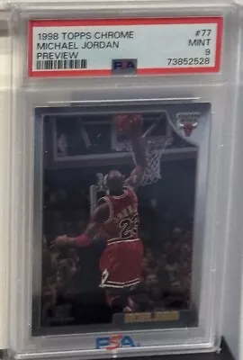 1998 Topps Chrome Michael Jordan #77 - PSA 9 MINT • $139