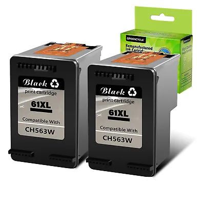 2PK 61XL CH563W Black Ink Print Cartridge For HP Deskjet 2540 All-in-One Printer • $21.56