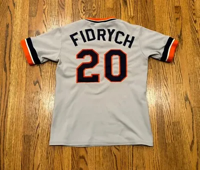 Detroit Tigers Mark The Bird Fidrych Vintage 80s Sewn MLB Baseball Jersey Medium • $228.99