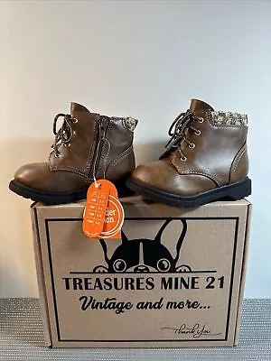 Wonder Nation Infant Toddler Boots Size 6 Hard Soles New Without Box Combat Boot • $12