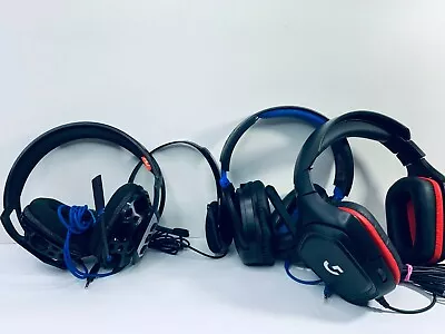 $19.95 • Buy Gaming Headset Headphones Mic Microphone Wired Turtle Beach RIG Logitech PS4 XB