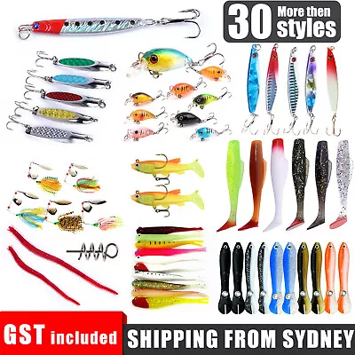 Fishing Lures Bait Tackle Prawn Shrimp Flathead Bream Cod Bass Minnow Floating • $6.99