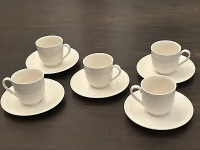 Set Of 5 Coffee Tea Cups And Saucers Mikasa Italian Countryside DD900 Stoneware • $24.99