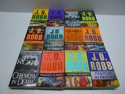 Lot Of 12 J.D. Robb Paperback Books In Death Series Nora Roberts (K3) • $21.99