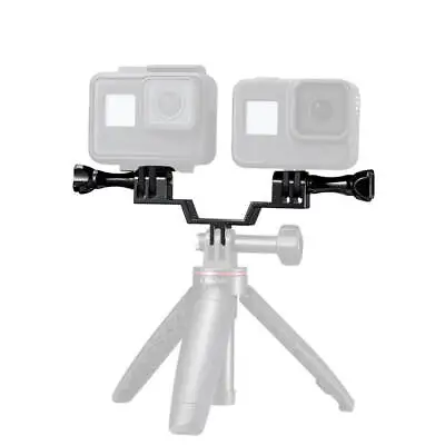 Aluminum Double Camera Mount For GoPro HERO 12/11/10/9/8/7/6/5/4/3/MAX/Session • $29.95