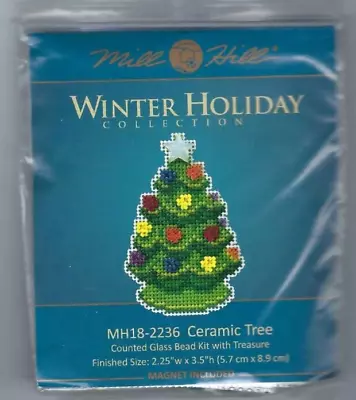 Christmas Ceramic Tree Glass Bead Kit Treasure By Mill Hill W Treasure • $14