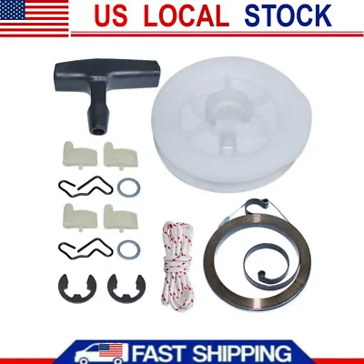 Recoil Starter Pulley Handle Grip Pull Rope Spring For Stihl MS390 MS290 039 029 • $10.22