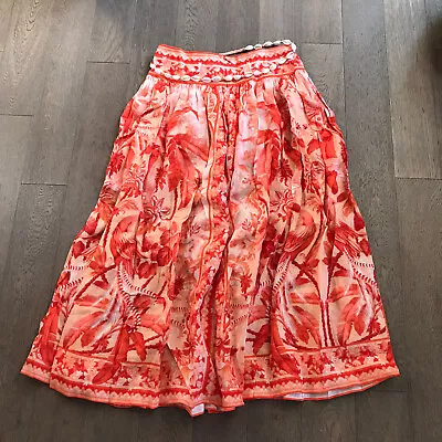 NWT AUTHENTIC Zimmermann Lyre Yoke Midi Skirt SIZE AU 3 • $300