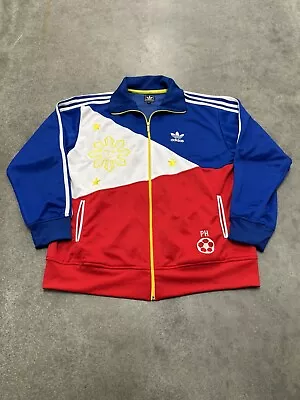 Adidas Philippines Filipino Pinoy Jacket Men Large Zip Manny Pacquiao Vintage  • $129.95