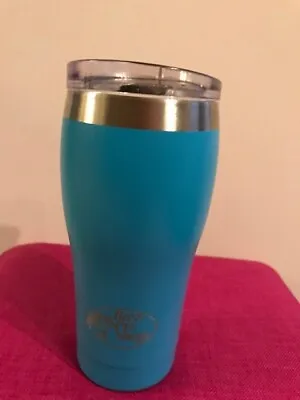 Bass Pro Shops 30-oz Tumbler Double Wall Vaccum 18/8 Stainless Steel Bright Blue • $18