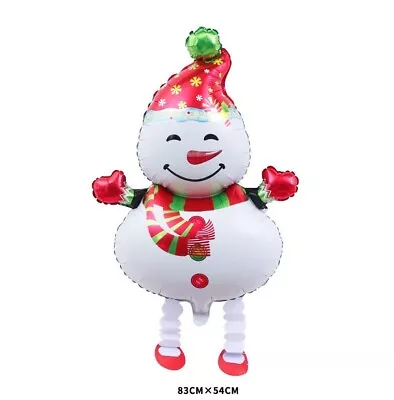 Snowman Balloon Merry Christmas Walking Balloon Xmas Foil Helium Party Children • £2.99