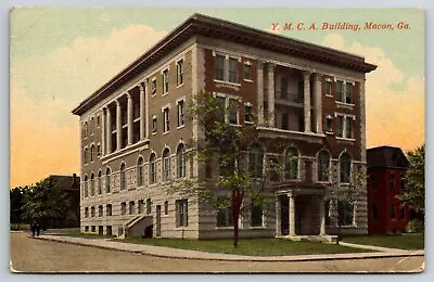 YMCA Building Macon Georgia C1916 Postcard S3327 • $6.65