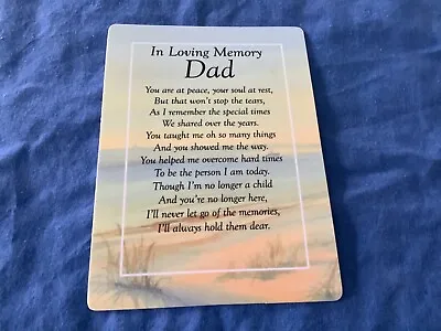 Graveside Memorial Remembrance Card Dad 120*165mm • £1.99