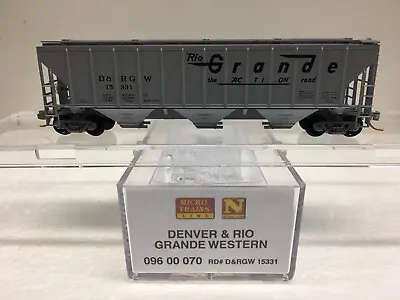 N Scale Micro Trains MTL 096 00 070 D&RGW 15331 Covered Hopper • $30