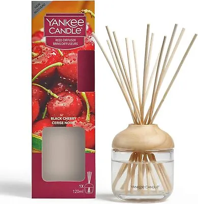 Yankee Candle Reed Diffuser | Black Cherry | 120 Ml | Up To 10 Weeks Of Fragran • £23.78