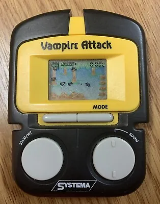 RARE Vintage 1980’s Handheld LCD Game “VAMPIRE ATTACK” By SYSTEMA FULLY WORKING • £19.99