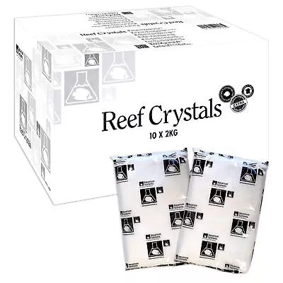 Reef Crystals Marine Salt 2kg Bags 20kg Box Aquarium Systems Coral Fish Tank • £9.99