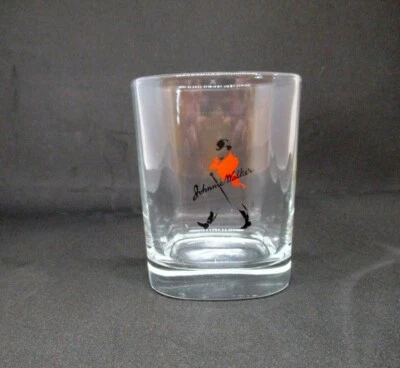 $10 • Buy Johnnie Walker Red Label Scotch Whiskey Square Round Spirit Glass Collectable