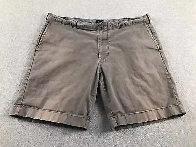 J. Crew Flex Chino Shorts Mens 38 Gray Cotton Stretch Flat Front Twill Casual • $14.95