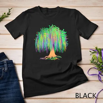 Mardi Gras Carnival Mexican Graphic Bead-Tree Bourbon Street Unisex T-shirt • $16.99