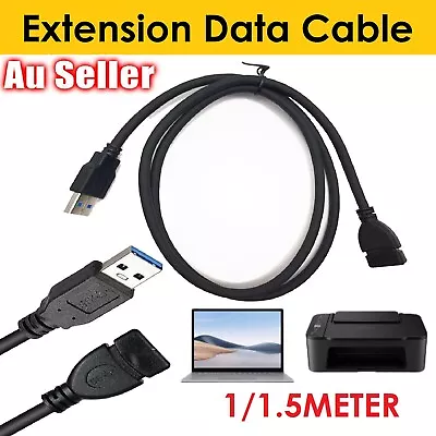 Fast USB 3.0 Data Extension Cable A Male To A Female Connection Long Cord For PC • $8.49