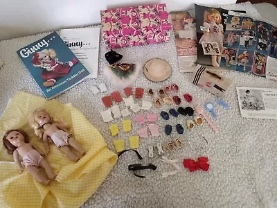 (Lot) Vintage~Vogue~7  Ginny Dolls Book Suitcase Box Ads Socks Shoes Etc. • $150