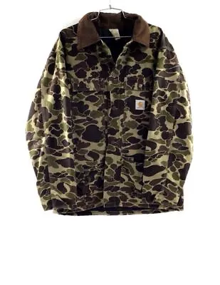 Carhartt Men's Multicolor Camouflage Duck Jacket - Size XL - Made In USA • $42