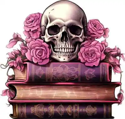 Love Gothic Skull Flowers Colourful Bedroom Wall Vinyl Sticker Decals U895 • £3.99