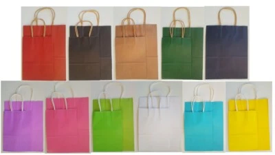 £1.20 • Buy Recyclable Paper Gift Party Bag With Handles Birthday Wedding Favour Loot Bag