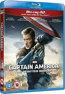 Captain America: The Winter Soldier (Blu-ray 3D + Blu-ray) - Brand New & Sealed • £3.99